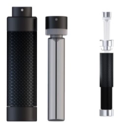 Dark Luxury Carbon Fiber: The Hybrid QeX Refillable Spray